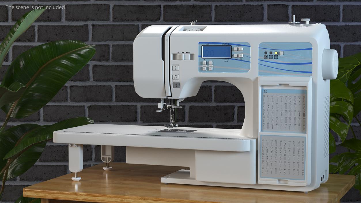 3D Heavy Duty Computerised Sewing Machine model