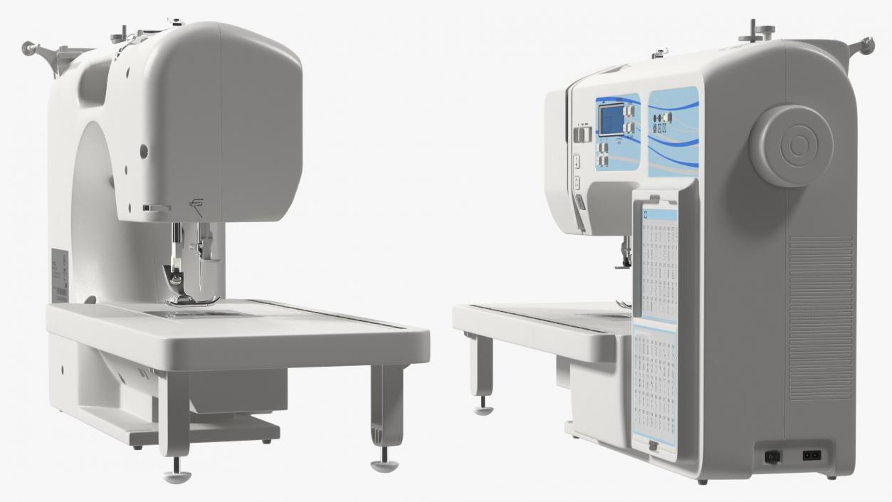 3D Heavy Duty Computerised Sewing Machine model