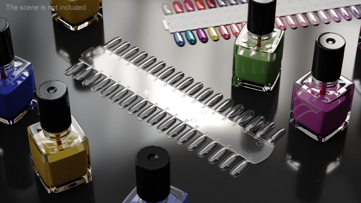 3D model Nail Tip Display Palette Board