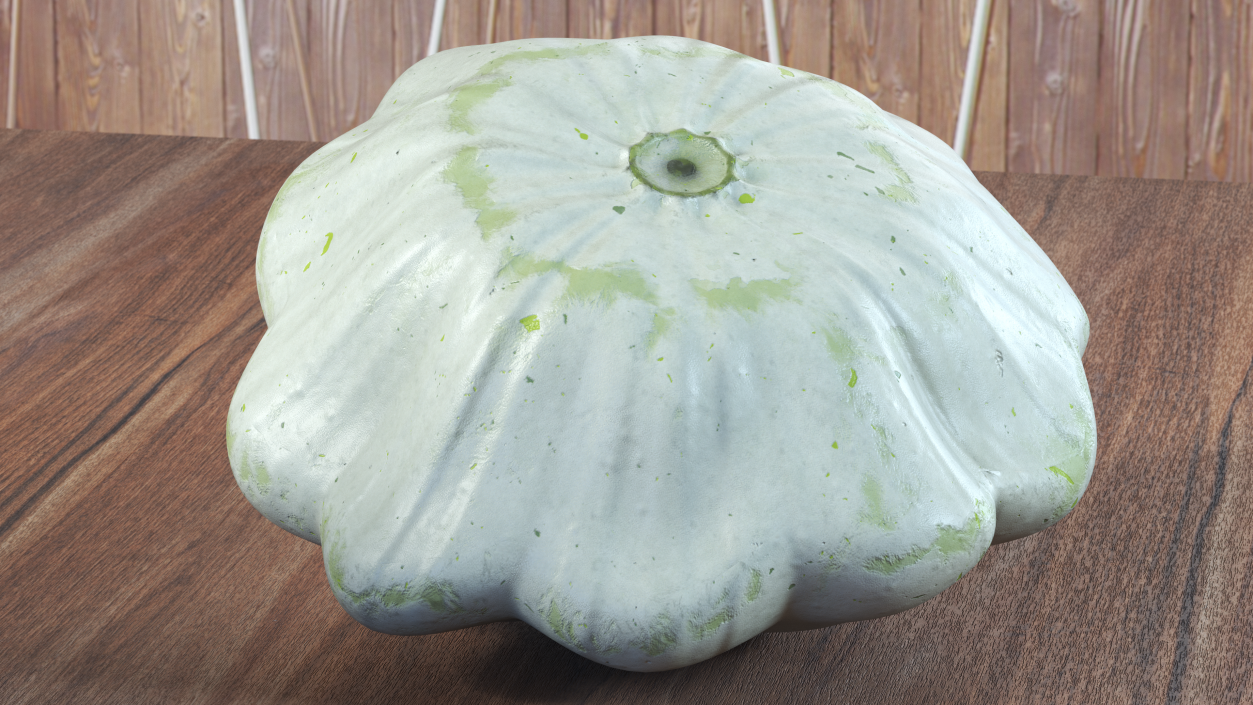 3D Bush Pumpkin White model