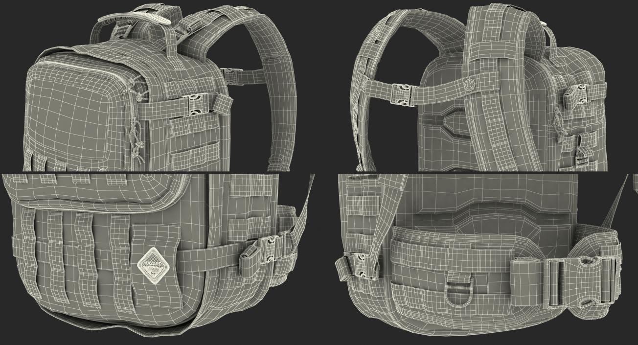 3D model Tactical Military Trekking Backpack