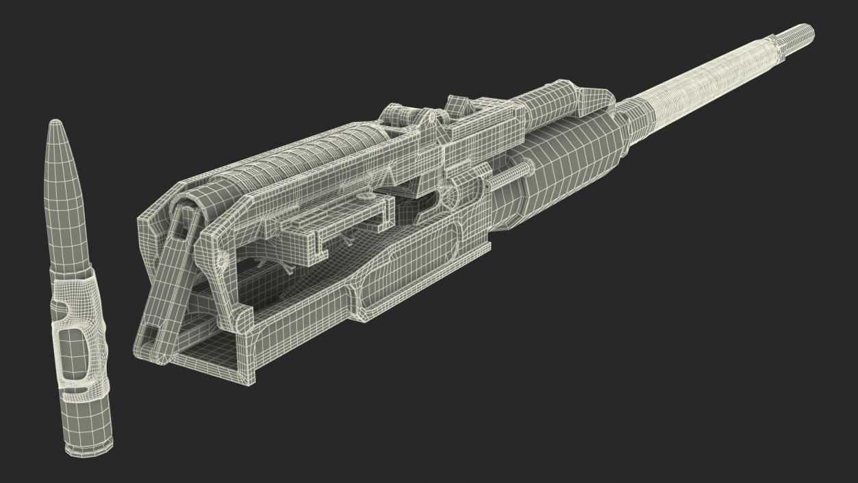 3D Aircraft Cannon Gryazev-Shipunov GSh-30-1 with Ammo