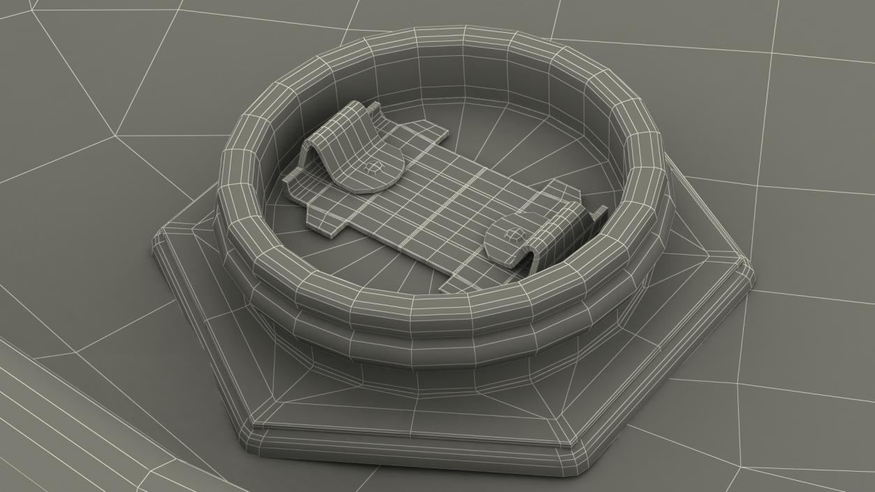 Damaged Radioactive Waste Barrel 3D