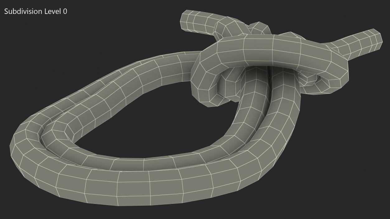 3D Bowline on a Bight Knot model