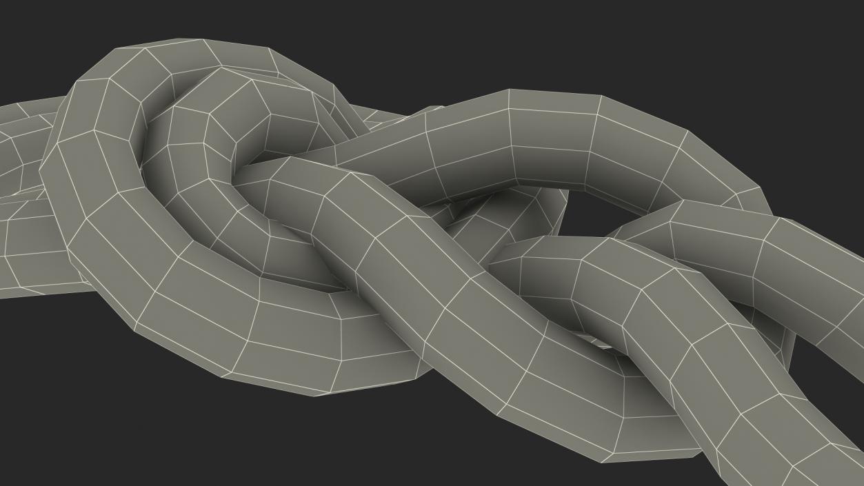 3D Bowline on a Bight Knot model