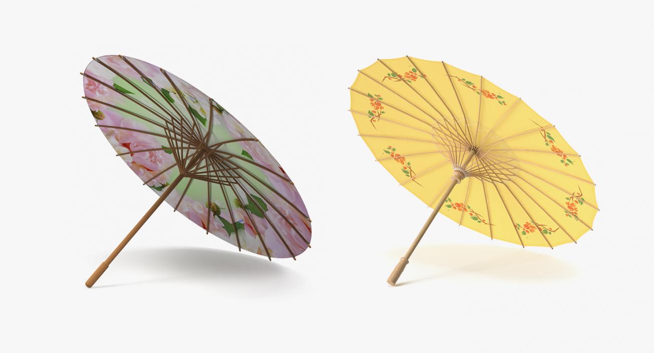 3D Traditional Chinese Paper Umbrellas Collection