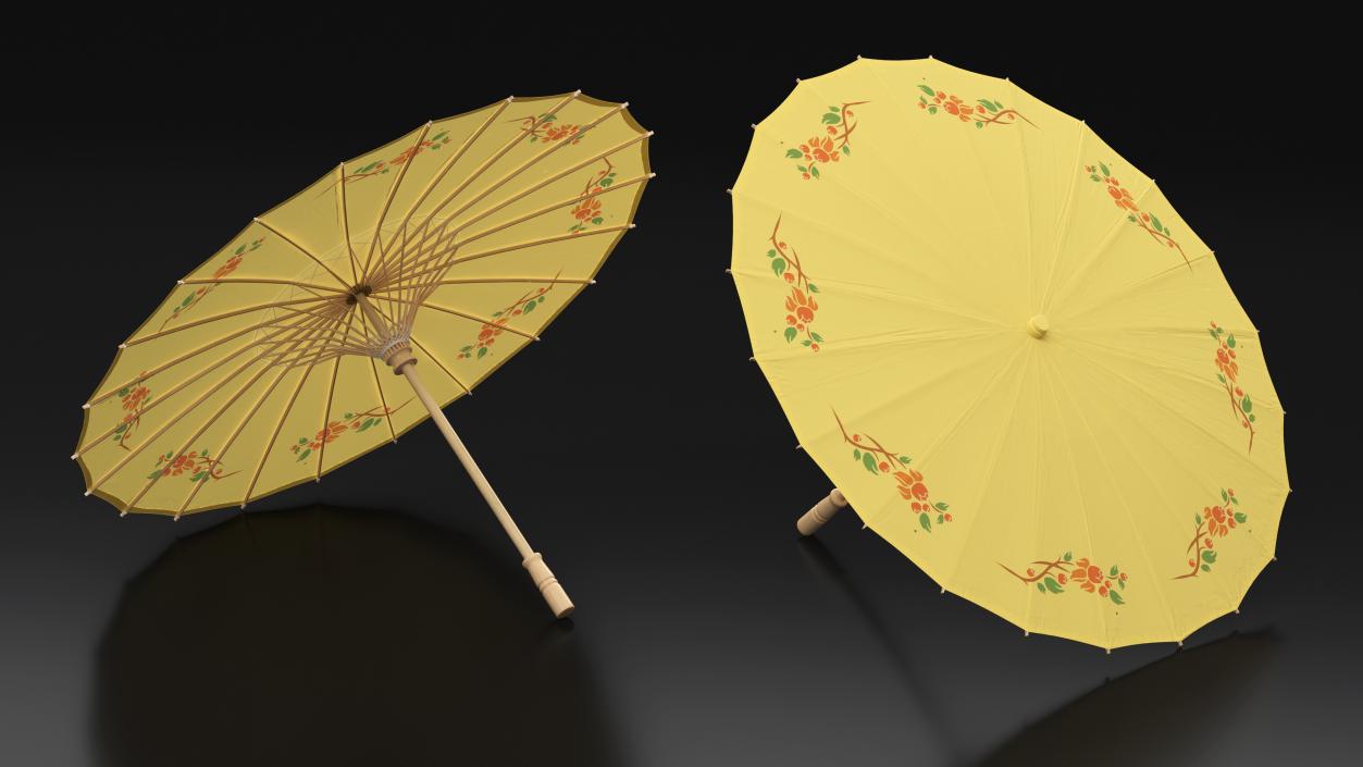 3D Traditional Chinese Paper Umbrellas Collection