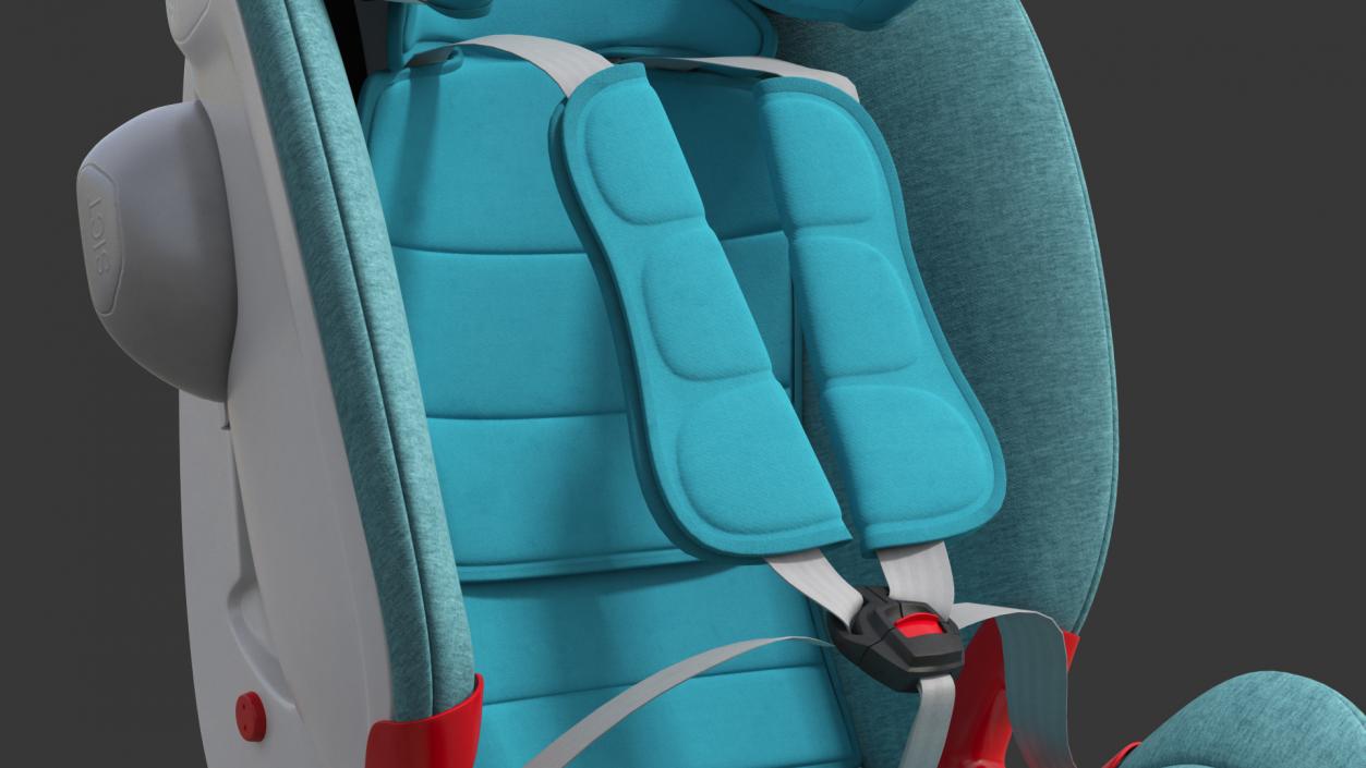 Child Crash Test Dummy in Safety Seat 3D