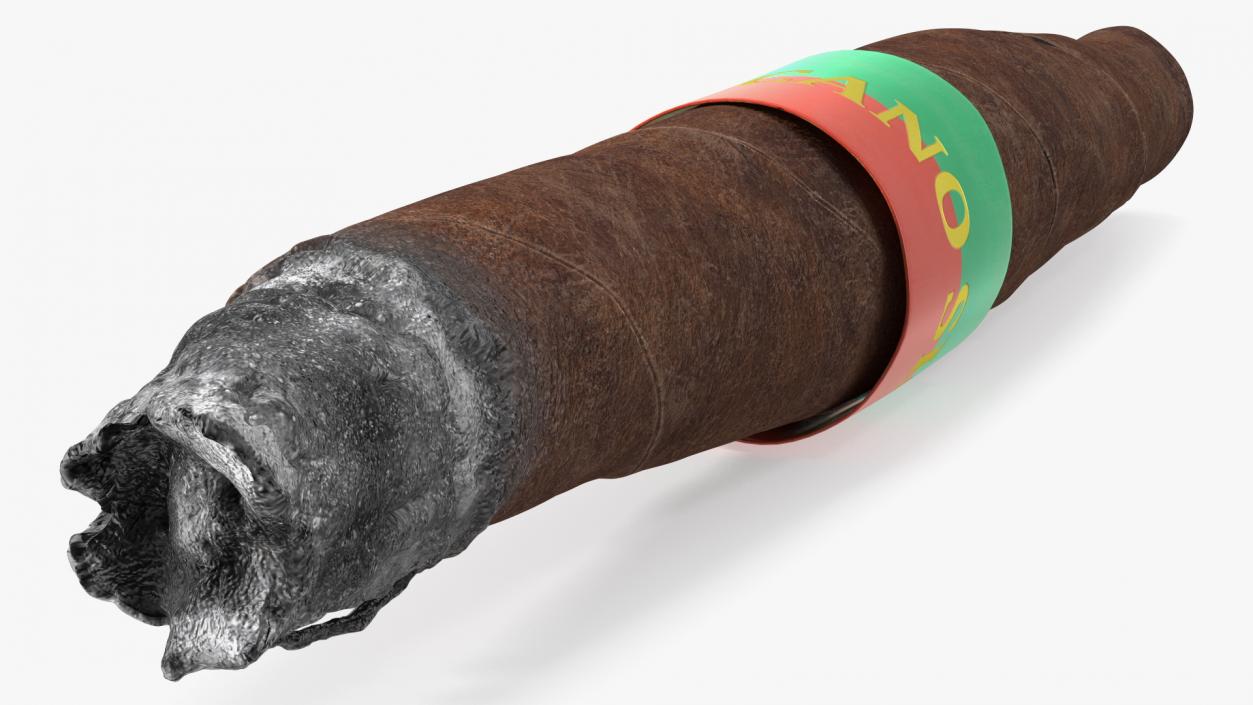 Smoldering Toscano Cigar 3D model