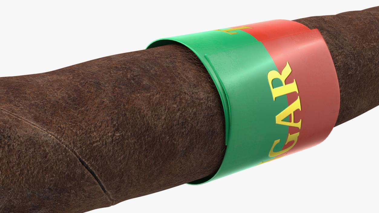 Smoldering Toscano Cigar 3D model