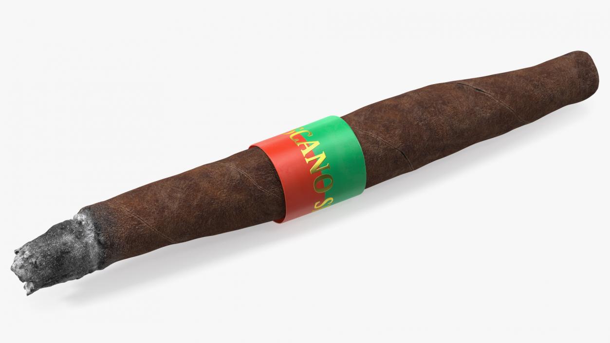 Smoldering Toscano Cigar 3D model