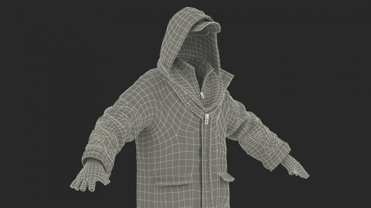 Dirty Clothes of Homeless Man 3D model