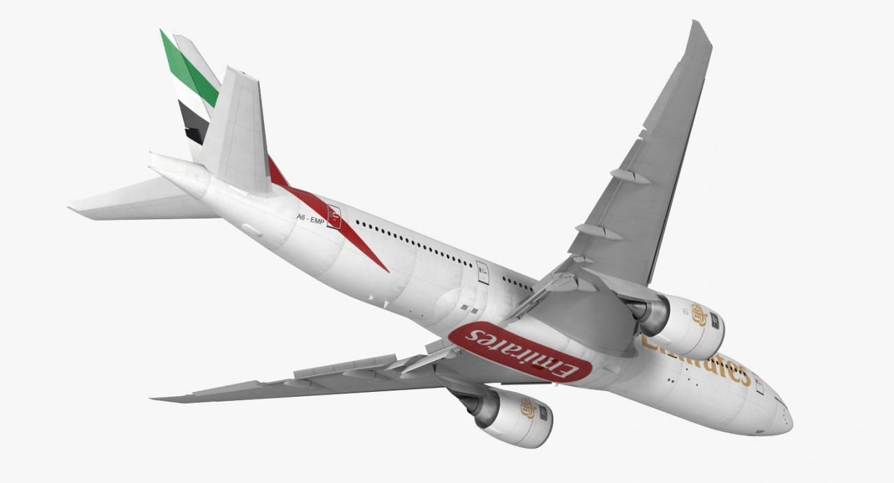 Boeing 777 200LR Emirates Airlines 3D model