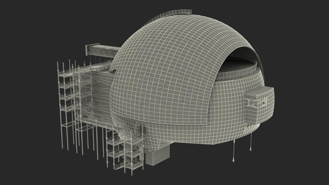 The Sphere Movie Theatre 3D model