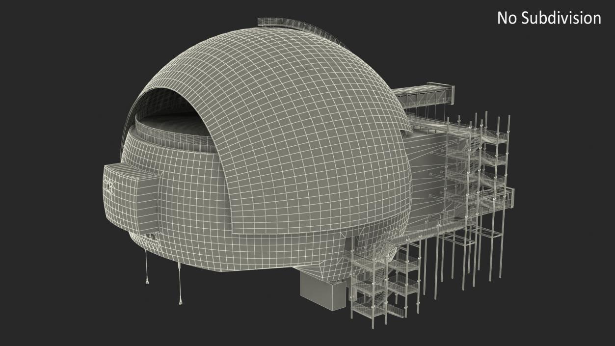 The Sphere Movie Theatre 3D model