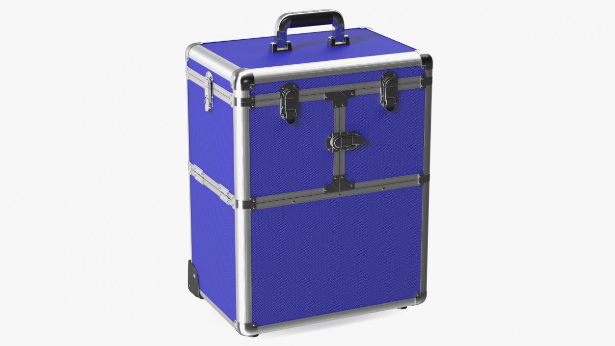 3D Rolling Makeup Case Folded Blue