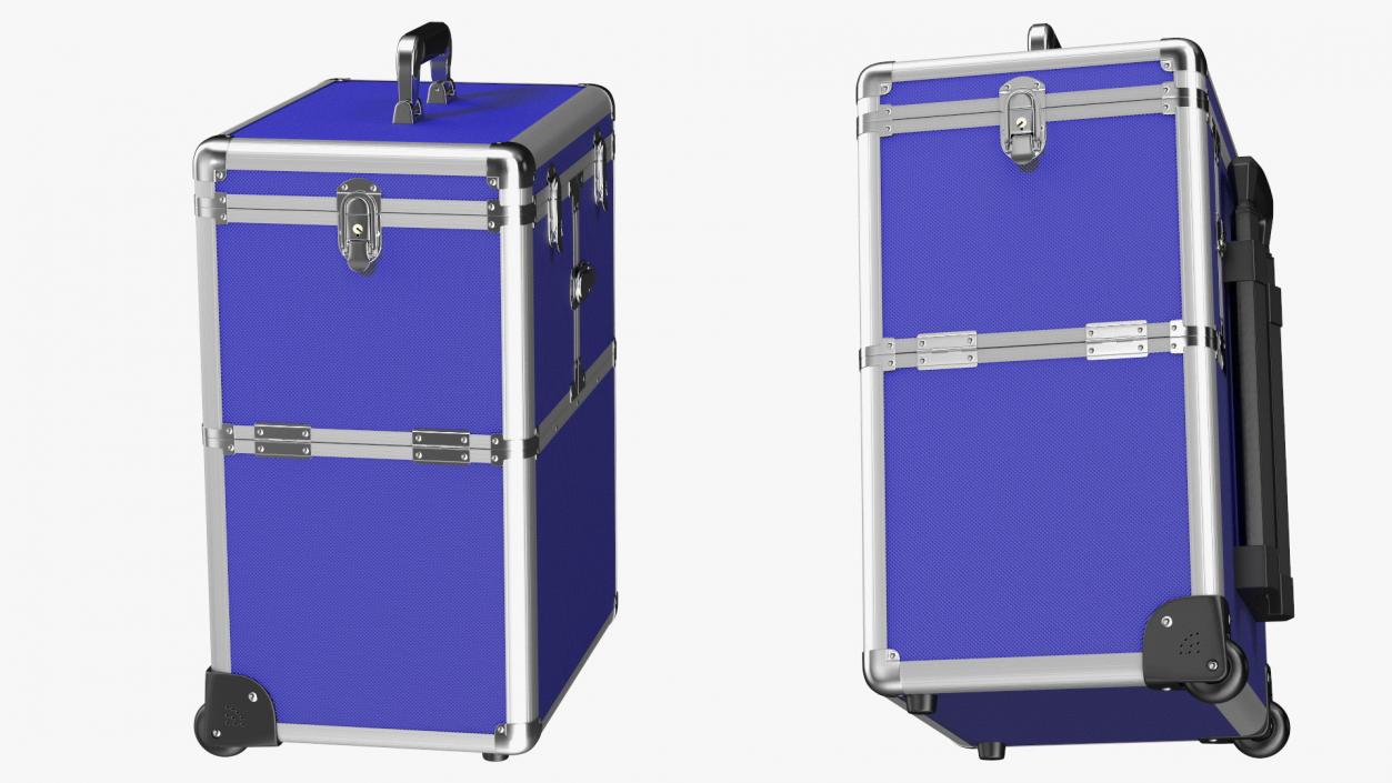 3D Rolling Makeup Case Folded Blue