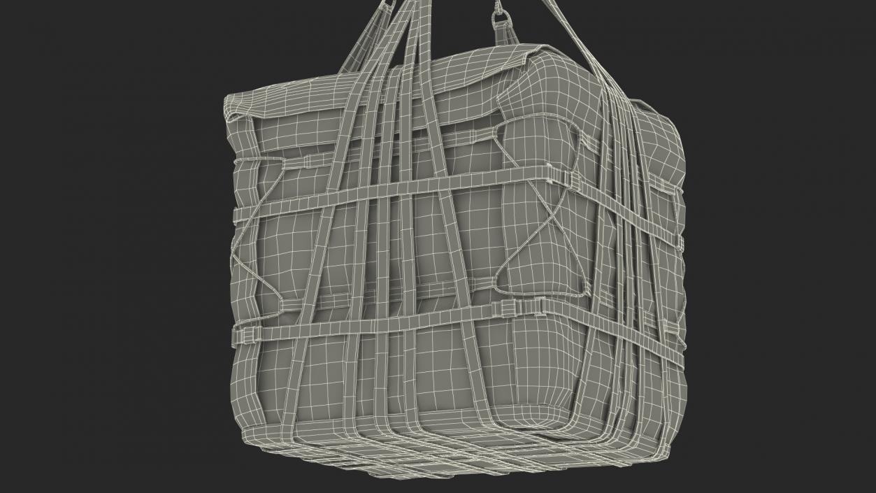 Heavy Duty Aerial Delivery Cargo Bag Hanging 3D model