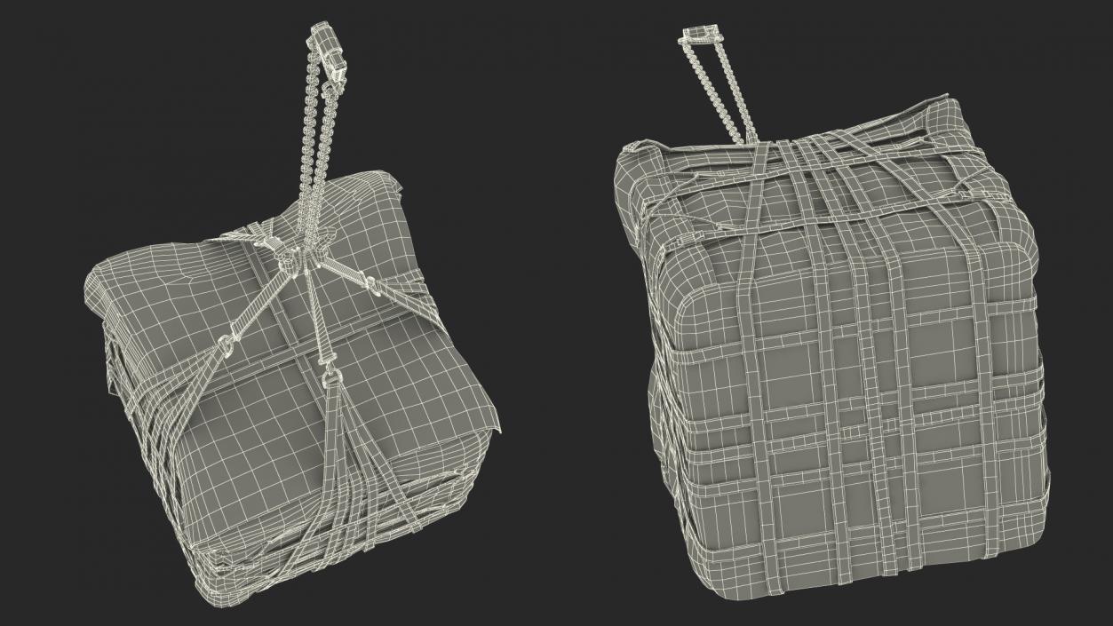 Heavy Duty Aerial Delivery Cargo Bag Hanging 3D model