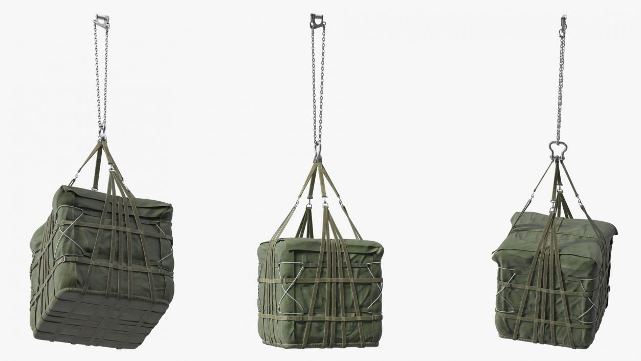 Heavy Duty Aerial Delivery Cargo Bag Hanging 3D model