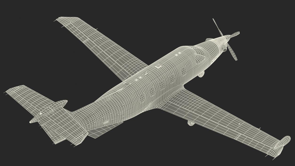 3D model Pilatus PC 12M Eagle