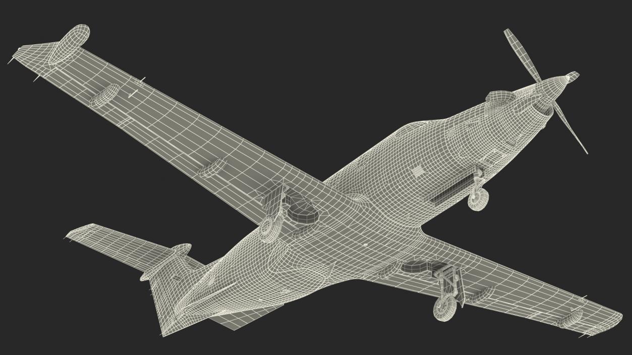 3D model Pilatus PC 12M Eagle