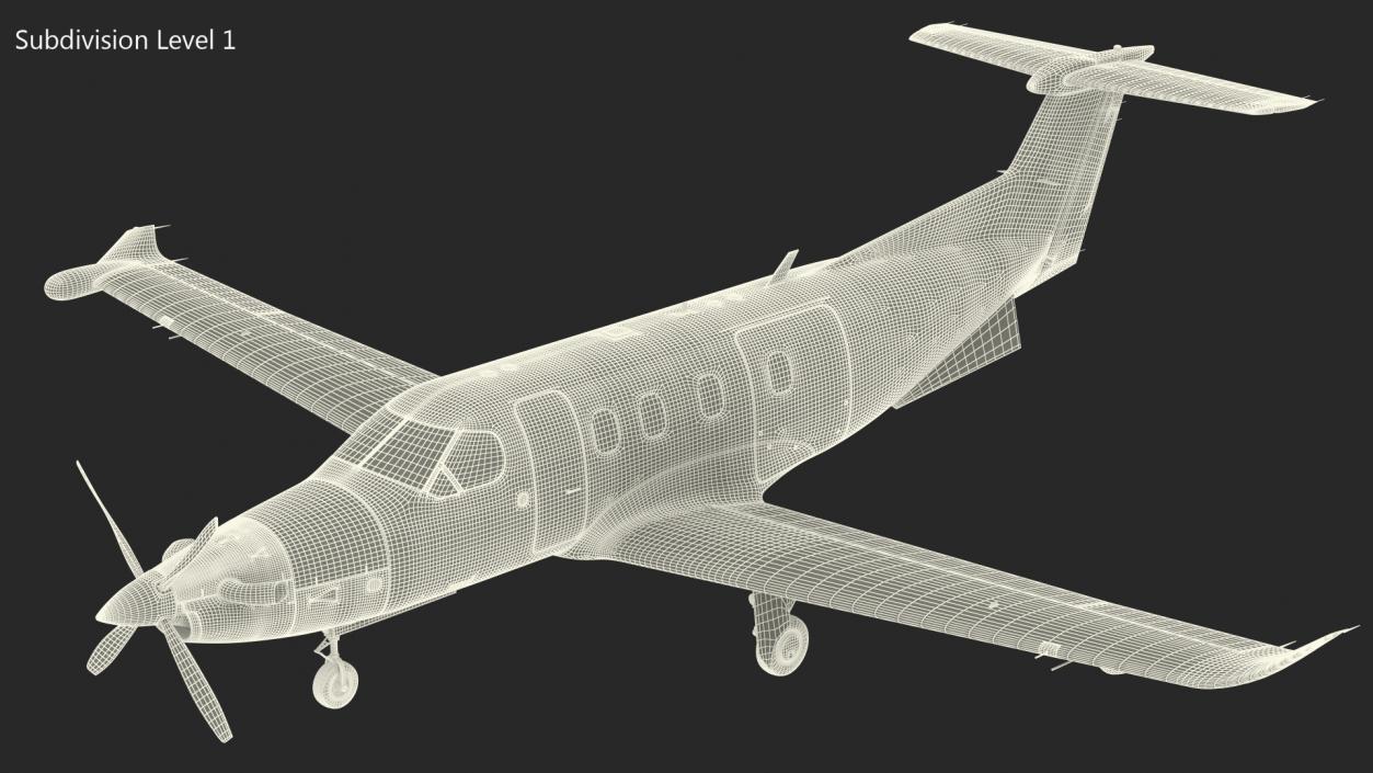 3D model Pilatus PC 12M Eagle