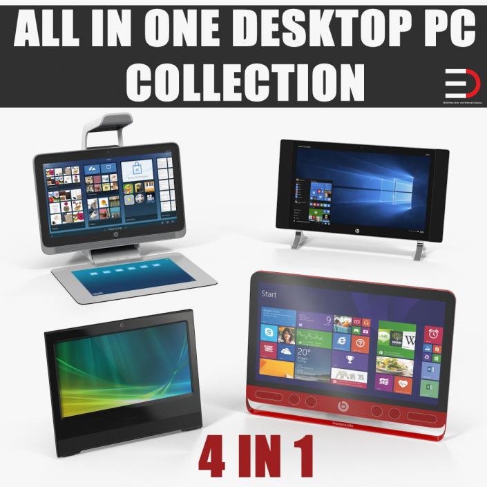 All In One Desktop PC Collection 3D