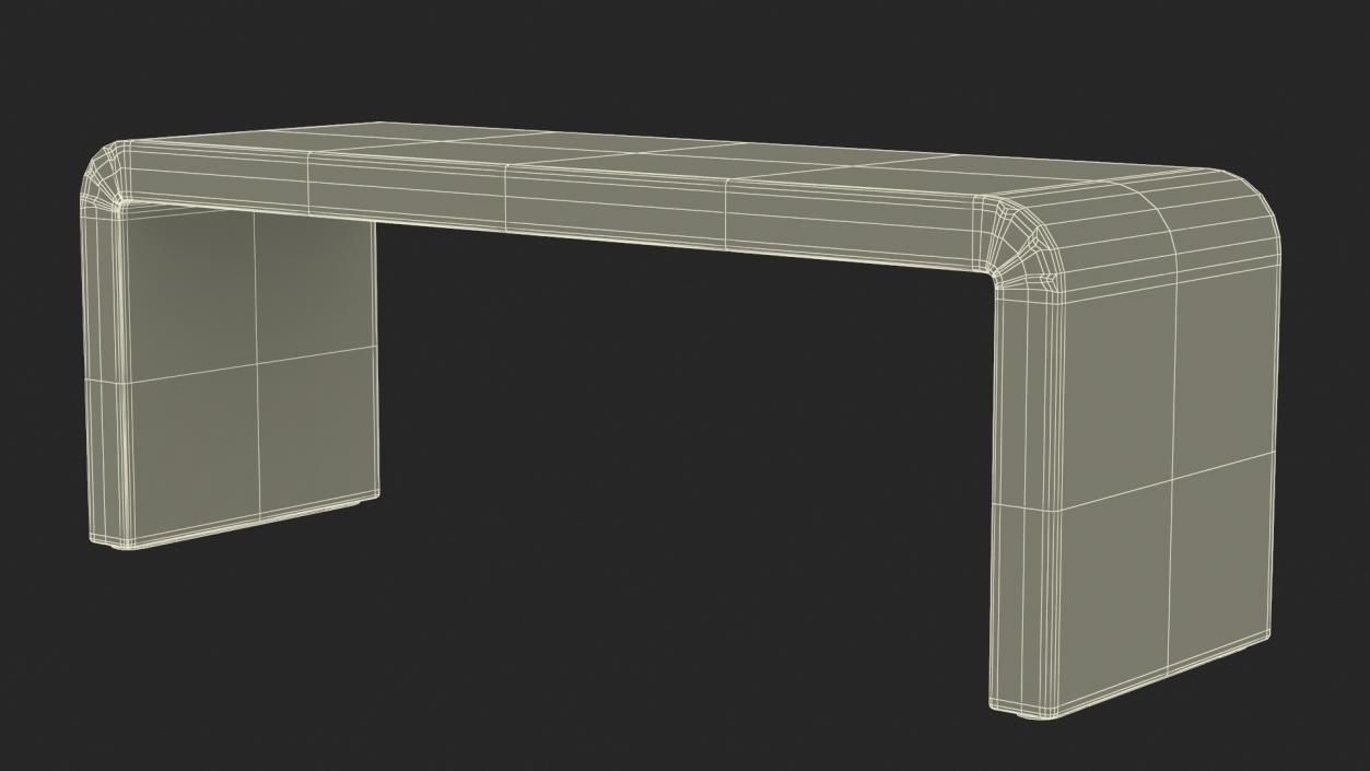 Modern Fabric Console Table 2 3D model