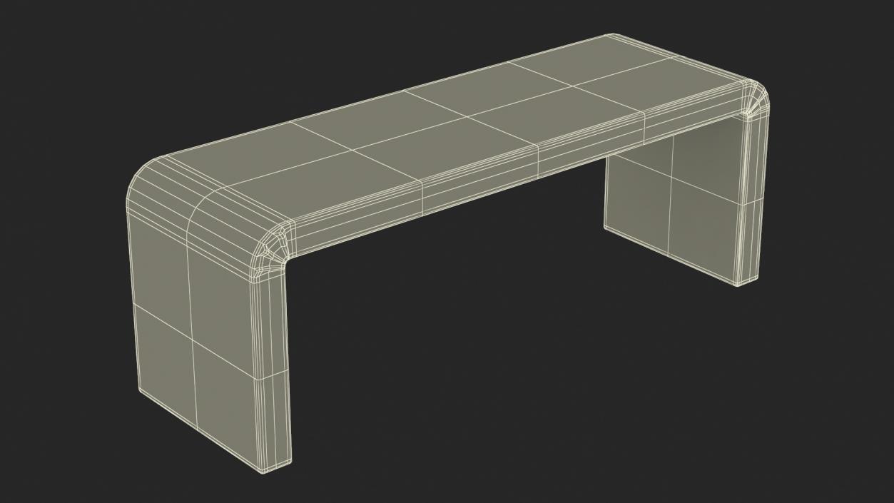 Modern Fabric Console Table 2 3D model