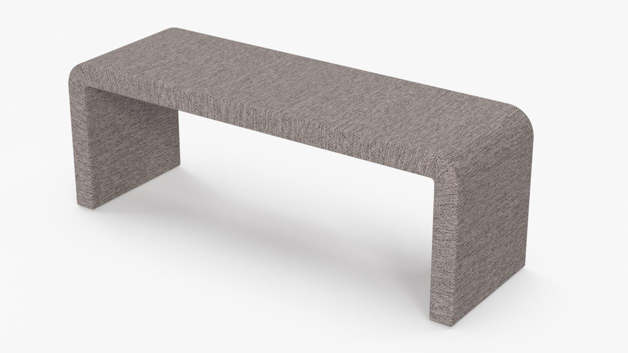 Modern Fabric Console Table 2 3D model