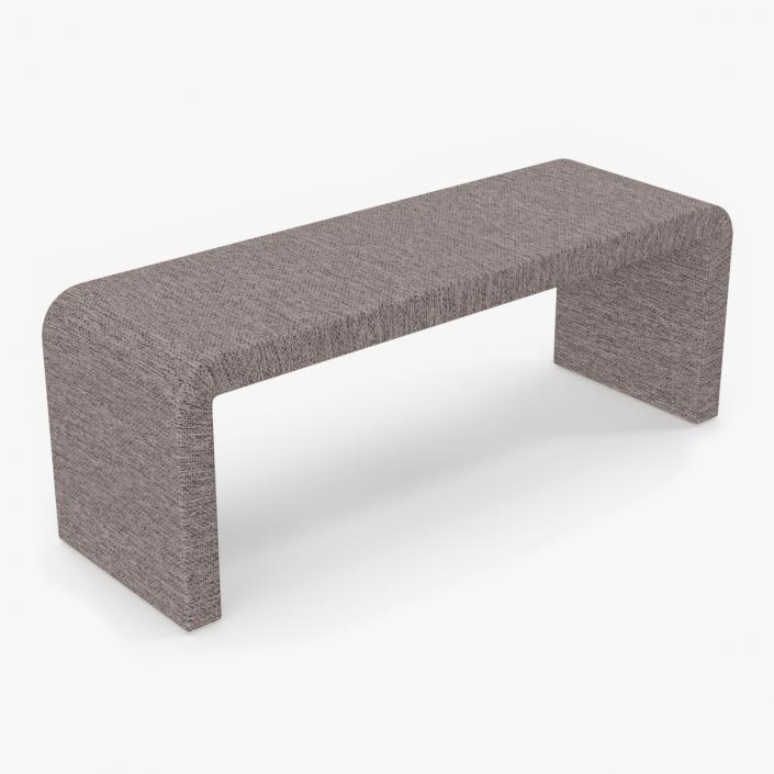 Modern Fabric Console Table 2 3D model