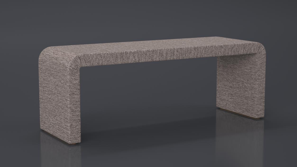 Modern Fabric Console Table 2 3D model