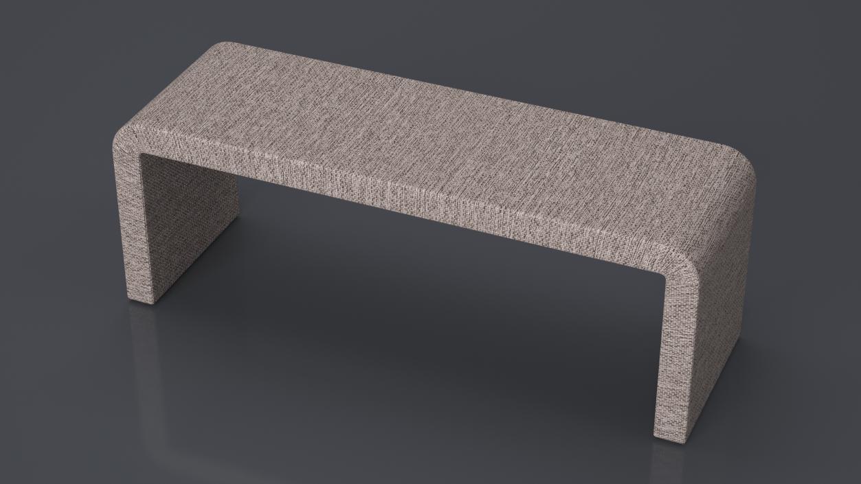 Modern Fabric Console Table 2 3D model