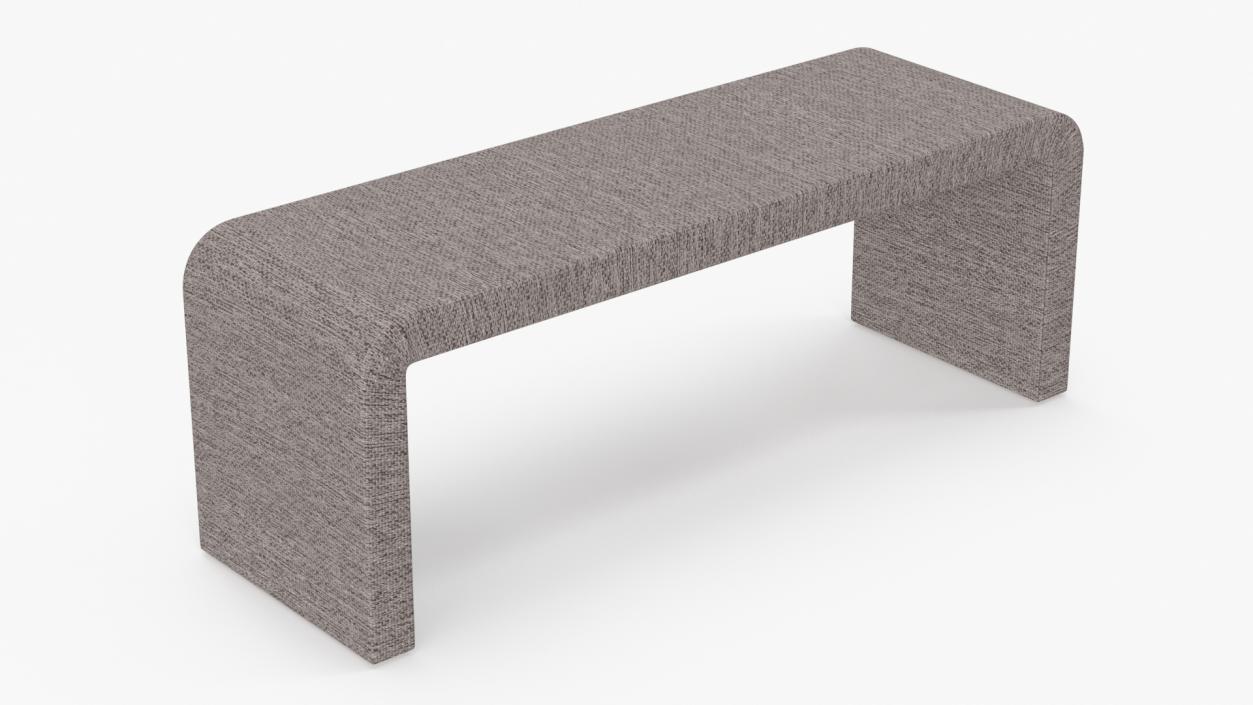 Modern Fabric Console Table 2 3D model