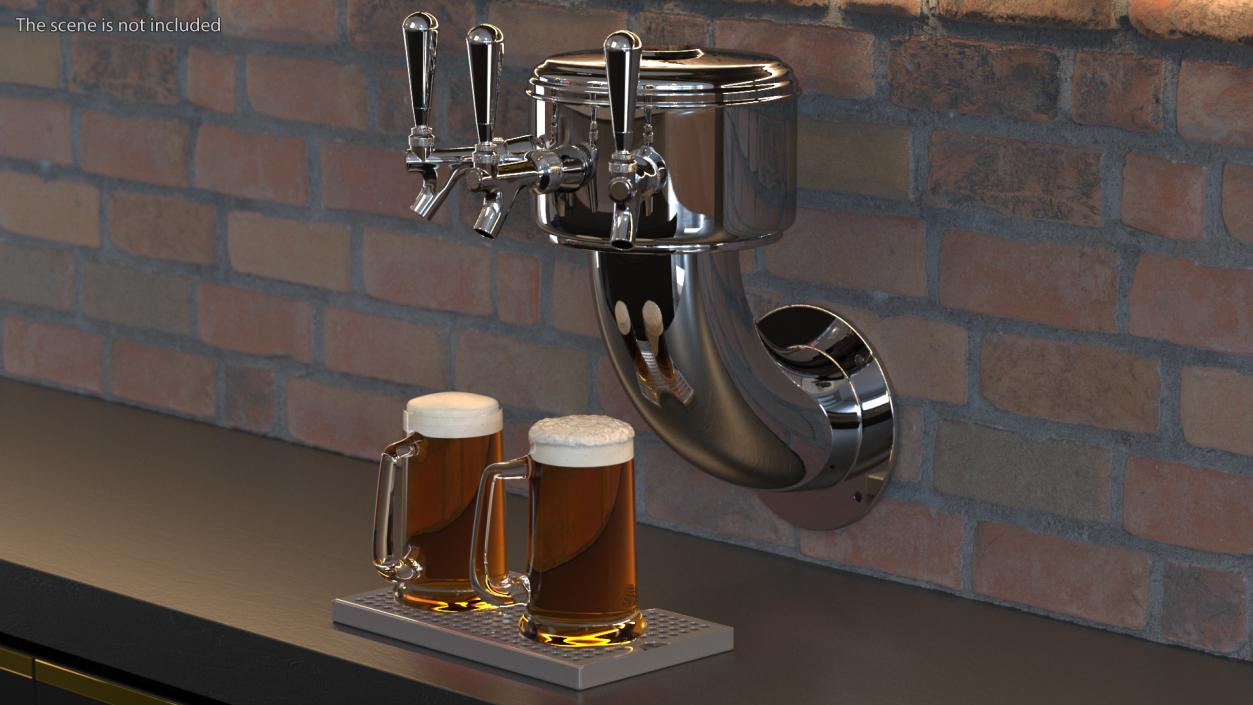 3D model Lantern Wall Mount Draft Beer Tower