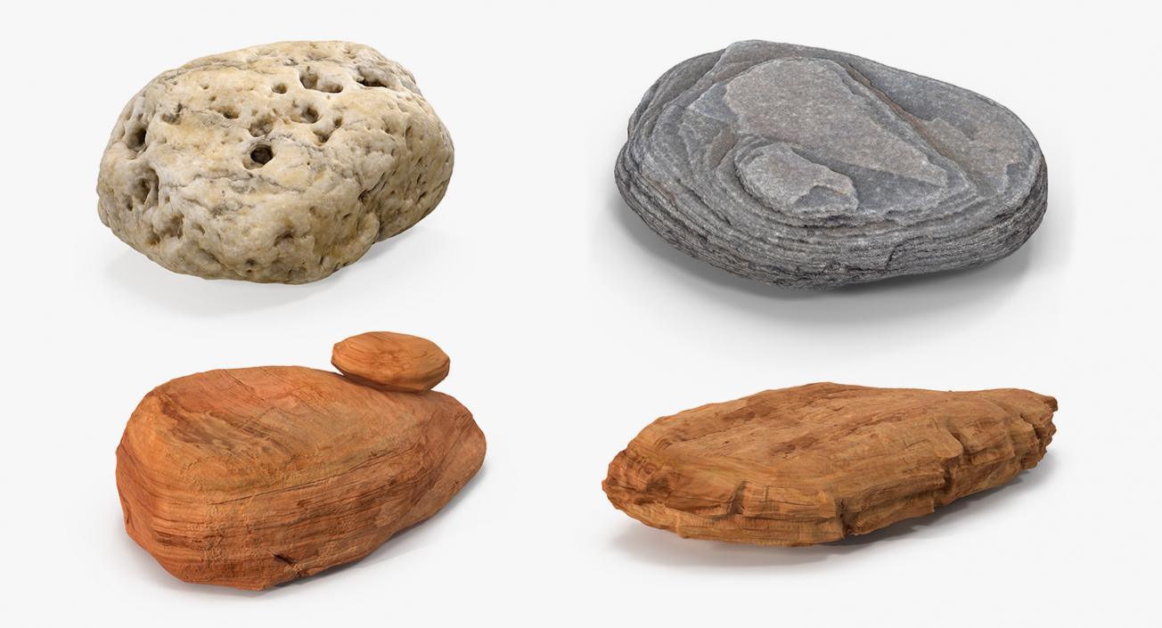 Stone Rocks Collection 3D