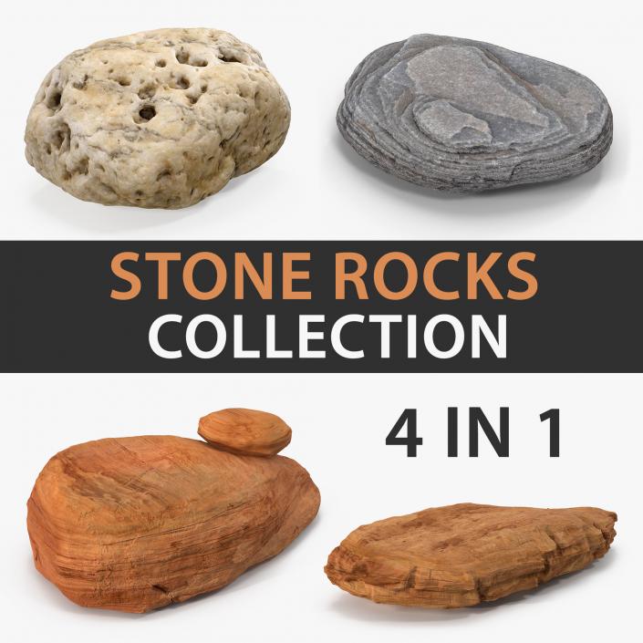 Stone Rocks Collection 3D