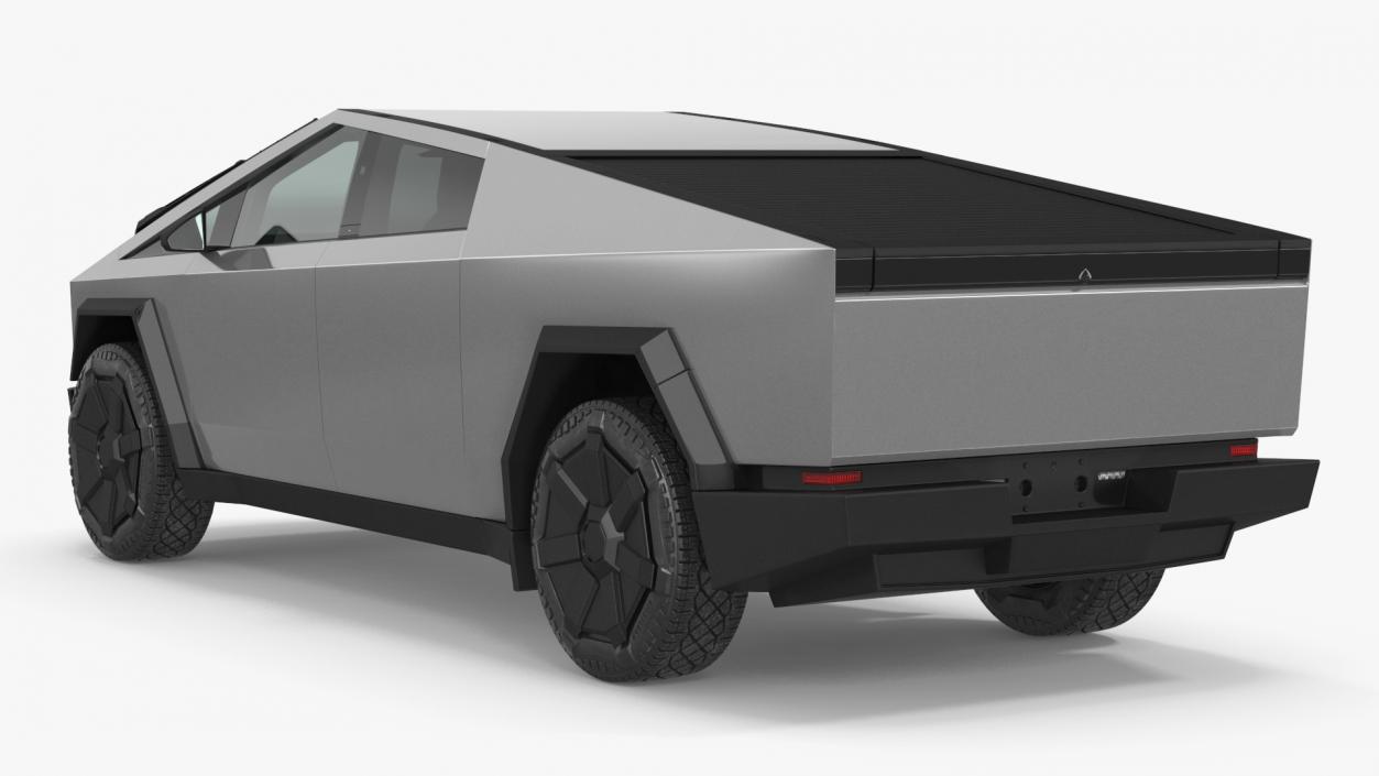 3D Tesla Cybertruck 2024 Silver model