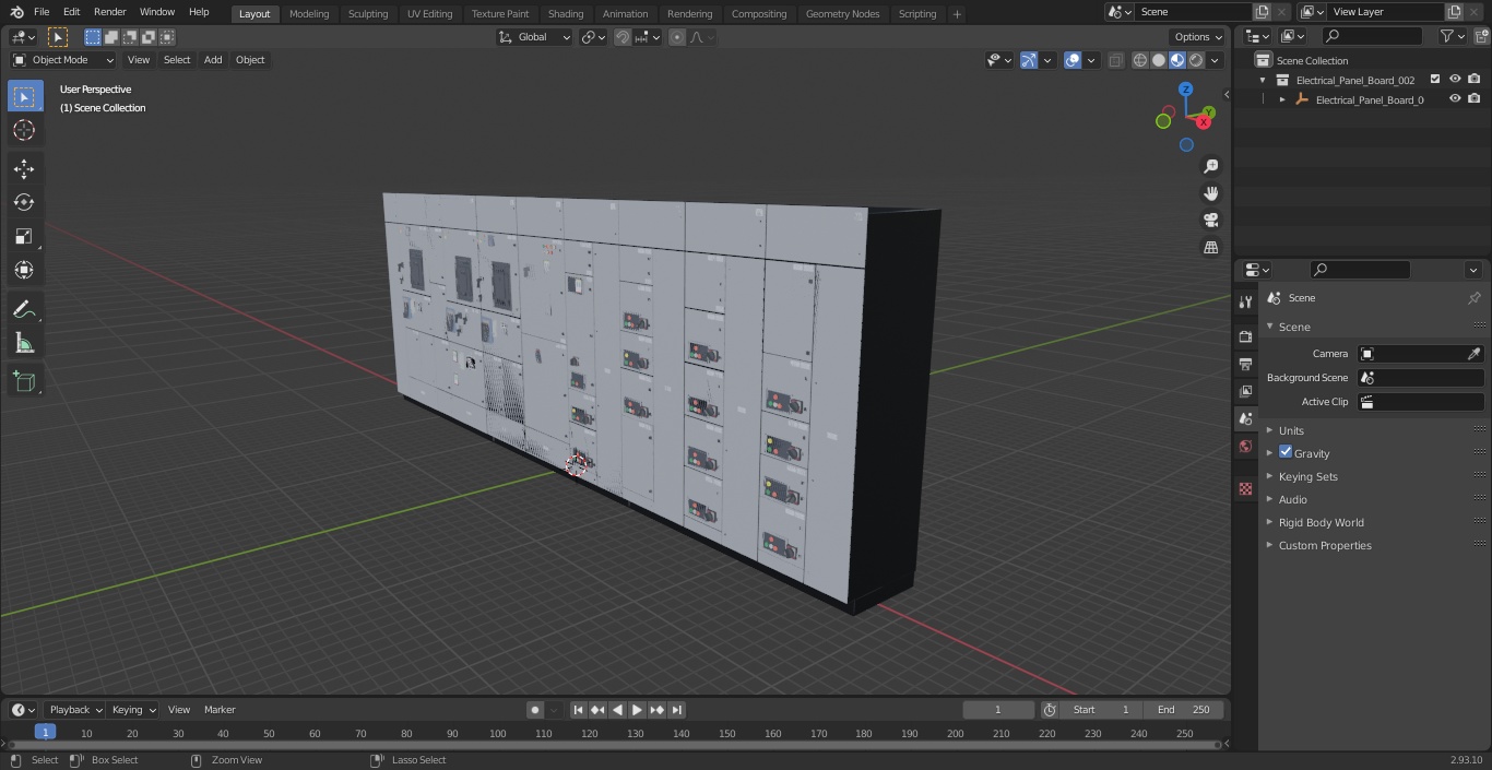 Electrical Panel Board 3D