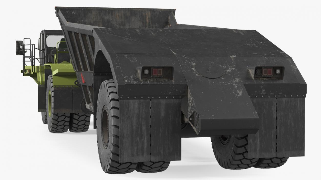 Heavy Duty Dump Trailer Dirty 3D model