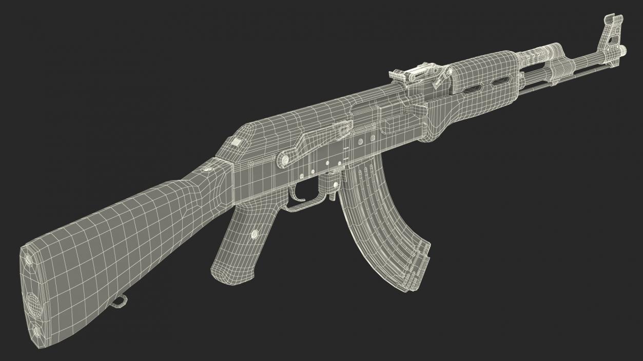 3D Kalashnikov AK-47 Assault Rifle