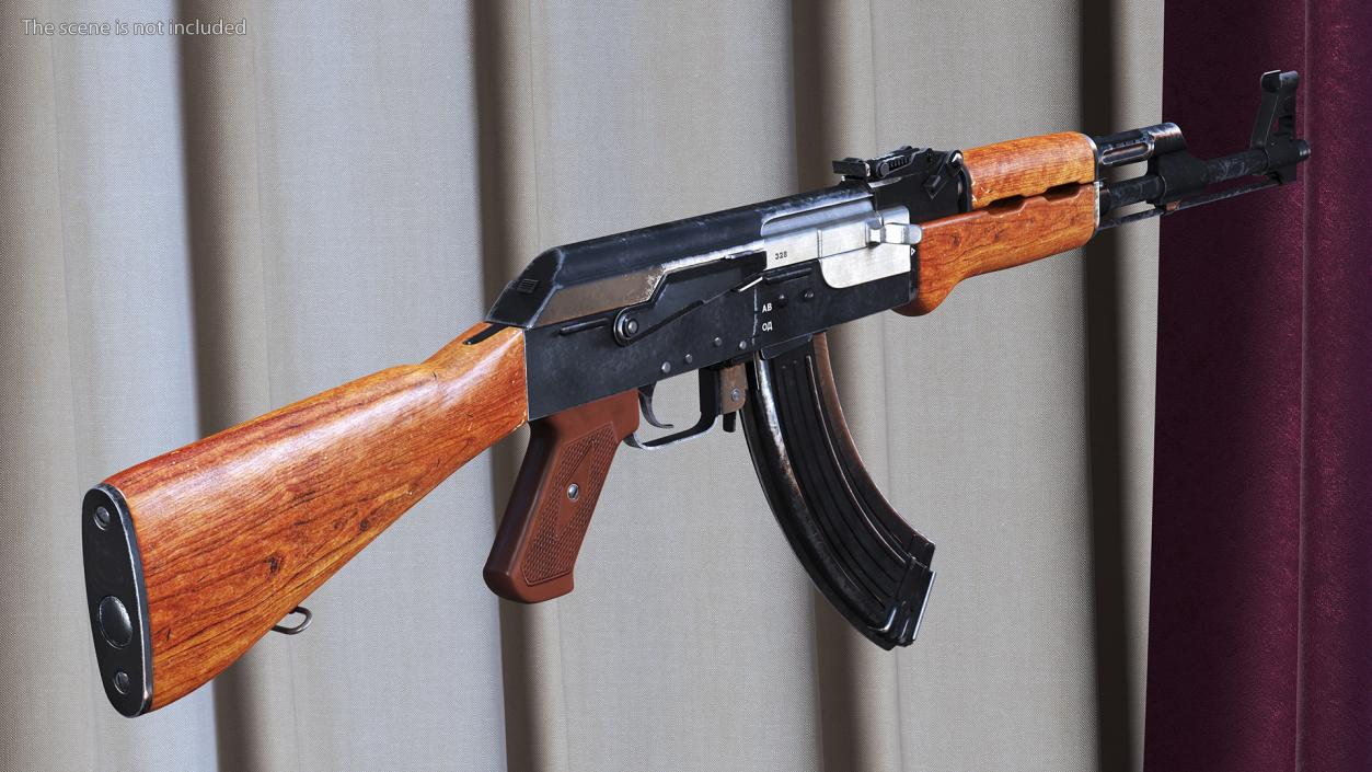 3D Kalashnikov AK-47 Assault Rifle