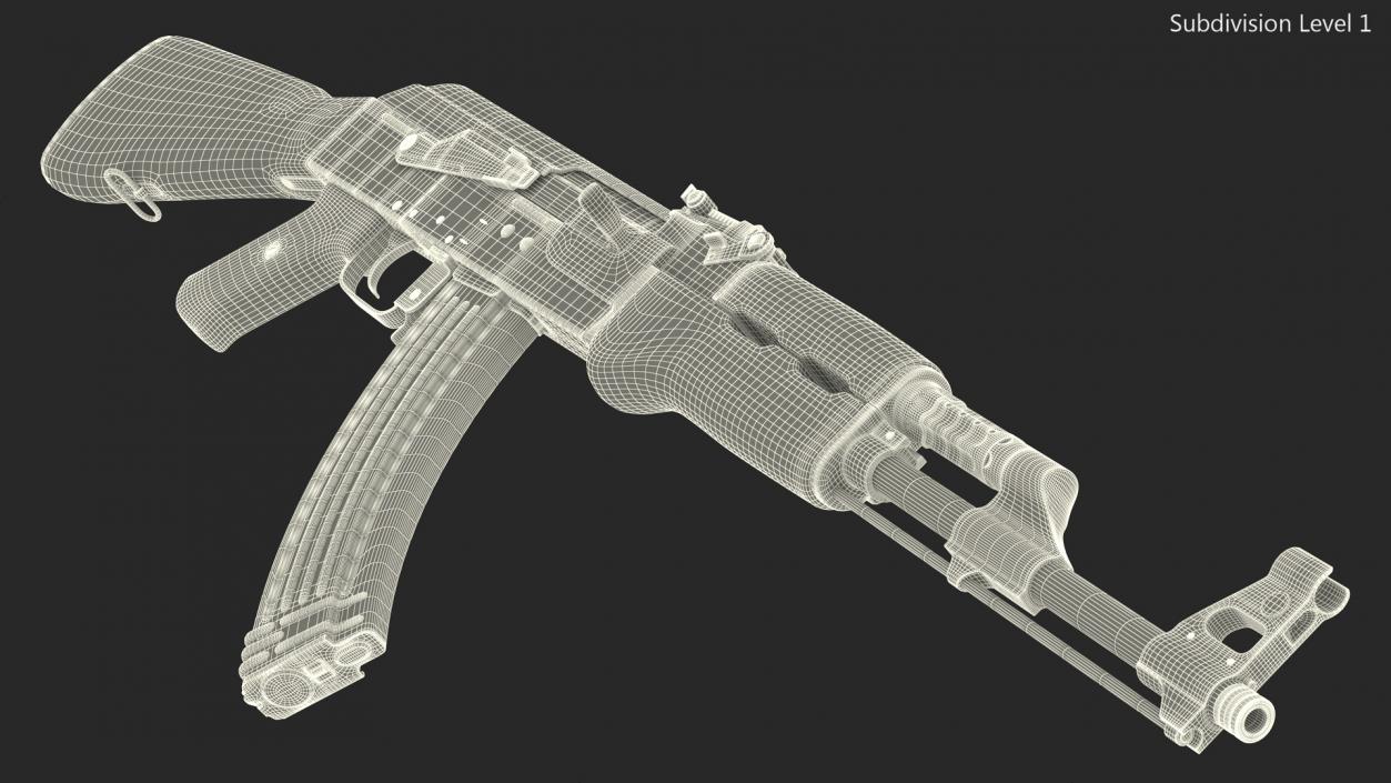 3D Kalashnikov AK-47 Assault Rifle