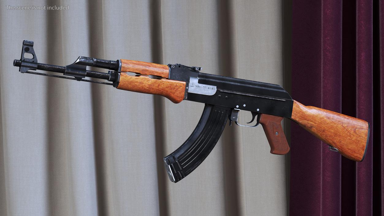 3D Kalashnikov AK-47 Assault Rifle