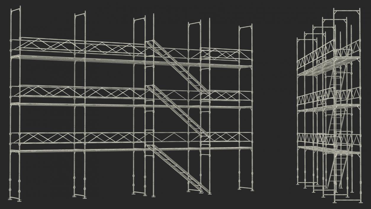 Construction Scaffolding Structure 3D model