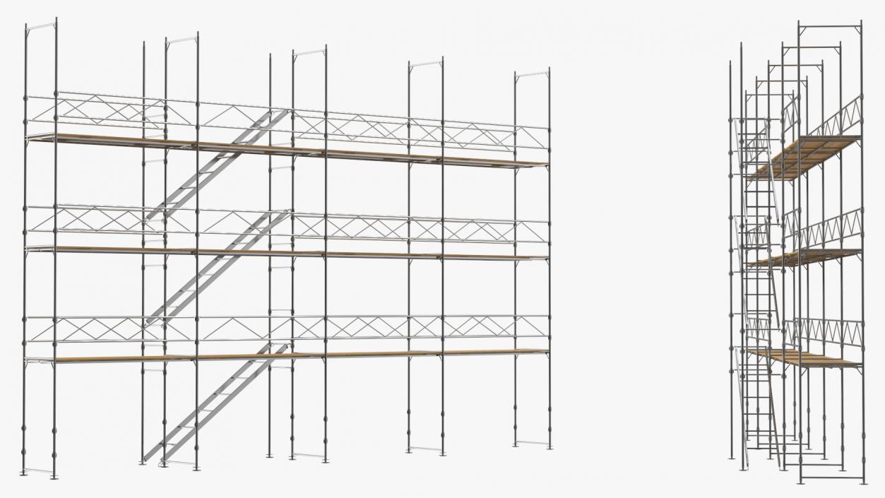 Construction Scaffolding Structure 3D model