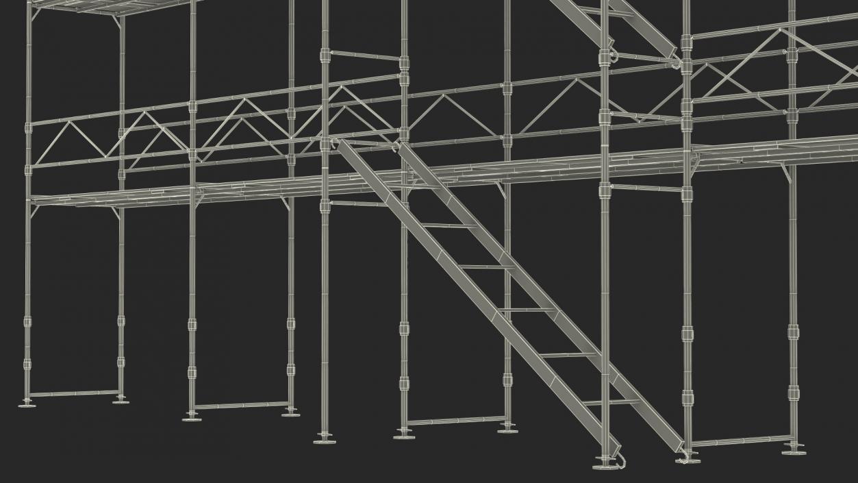 Construction Scaffolding Structure 3D model