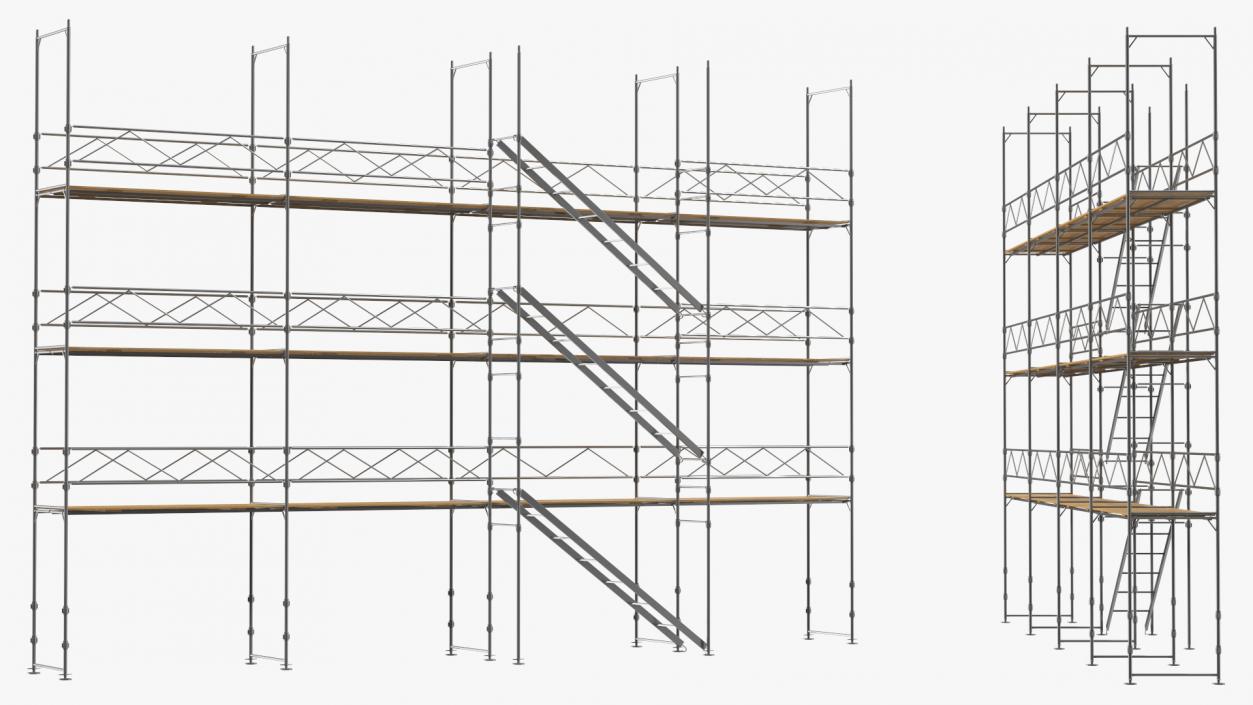 Construction Scaffolding Structure 3D model