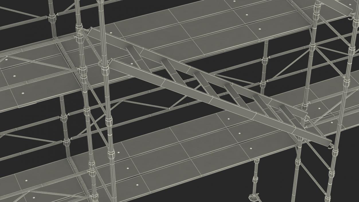 Construction Scaffolding Structure 3D model